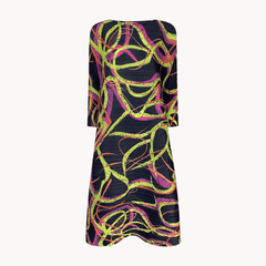 Pre Order:  Black Swirls Dress