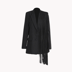 Pre Order:  Black Tassel Blazer