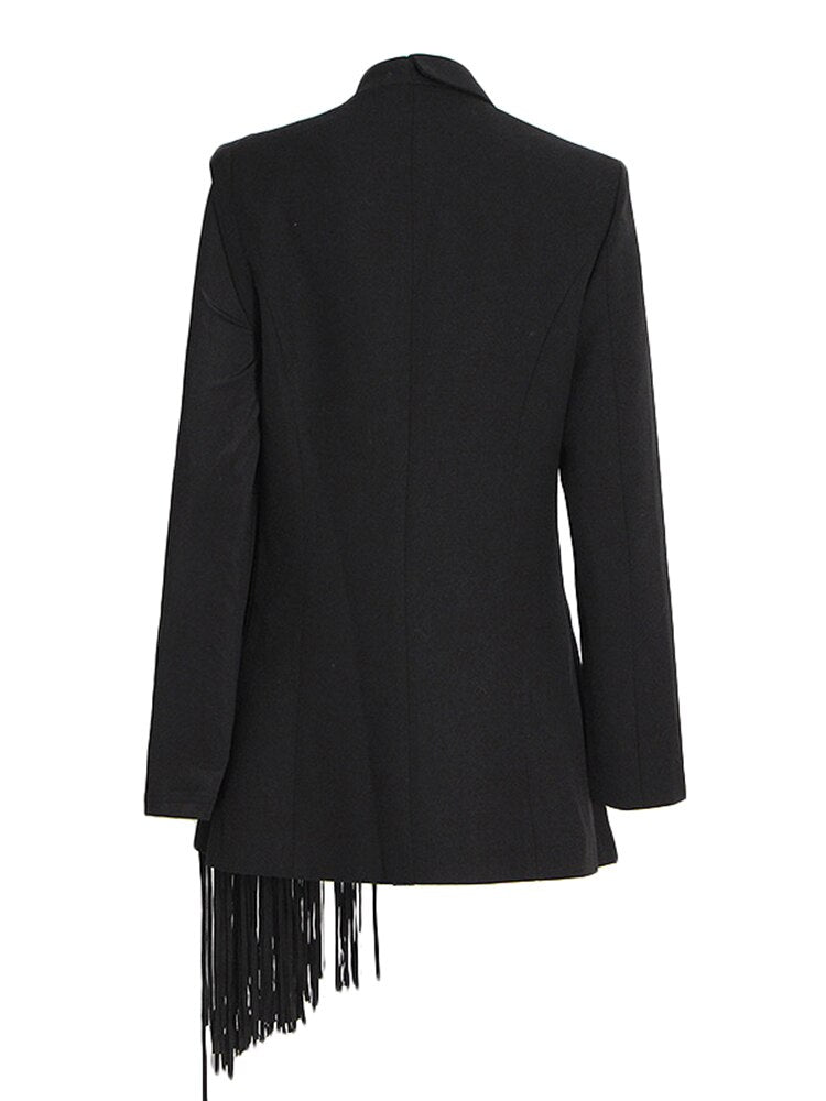 Pre Order:  Black Tassel Blazer