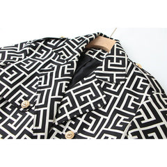 Pre Order:  Black + White Fall Coat