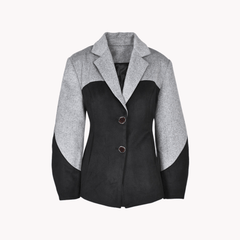 Pre Order:  Blazer Contrast Jacket - @veronicalatriese