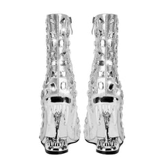 Pre Order:  Bling Fanged Heels Short Boots