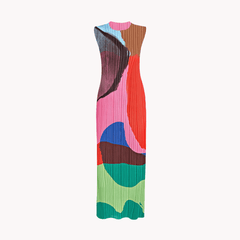 Pre Order:  Blocked Pleated Pencil Dress - @shortforcara