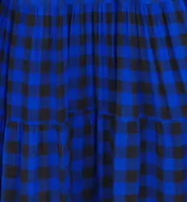 Plaid Pleated Maxi Dress