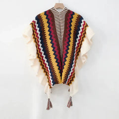 Pre Order:  Bohemian Ruffled Shawl