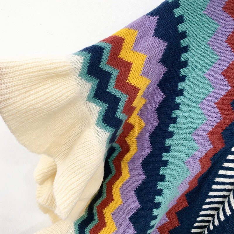 Pre Order:  Bohemian Ruffled Shawl