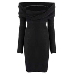 Pre Order:  Bright Off Shoulder Knit Dress