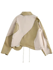 Butterfly Collar Two Tone Jacket