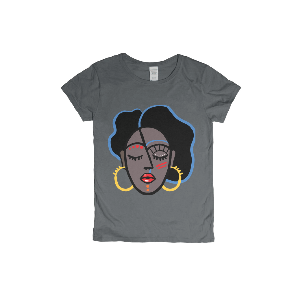 Mocha Afro Red T-Shirt