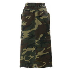 Oversized Front Pockets Cargo Skirt