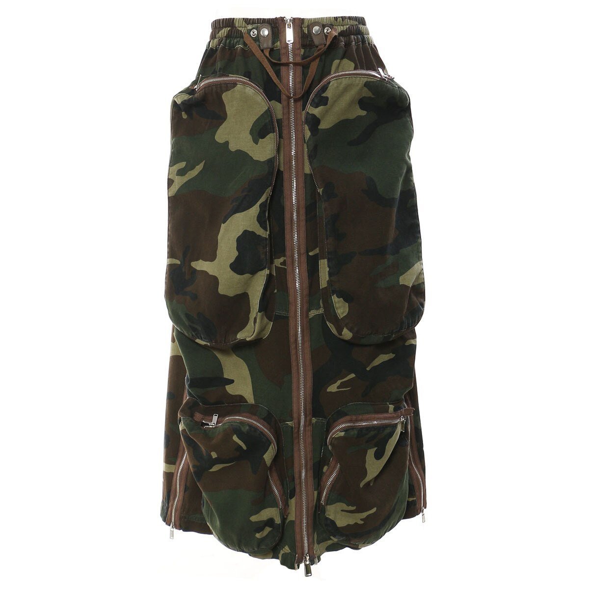 Oversized Front Pockets Cargo Skirt - @mocha-leila03