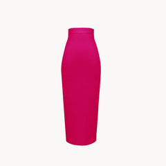 Candy Color Bandage Pencil Skirt