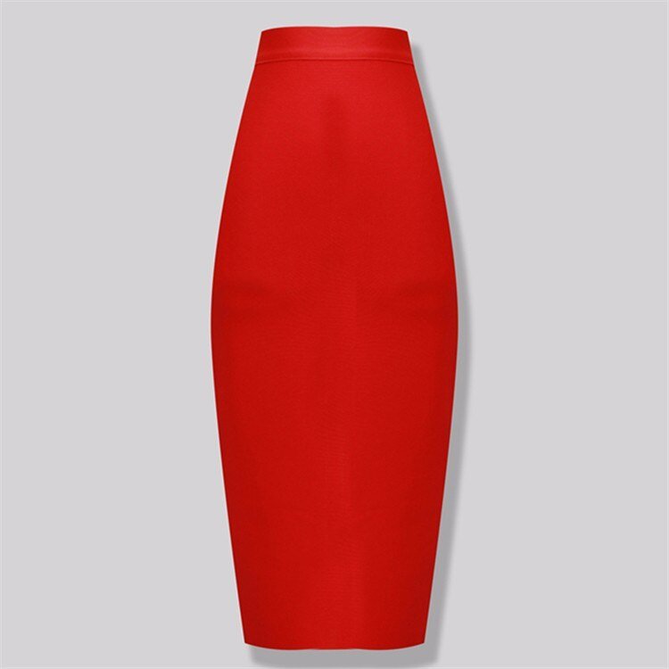 Candy Color Bandage Pencil Skirt