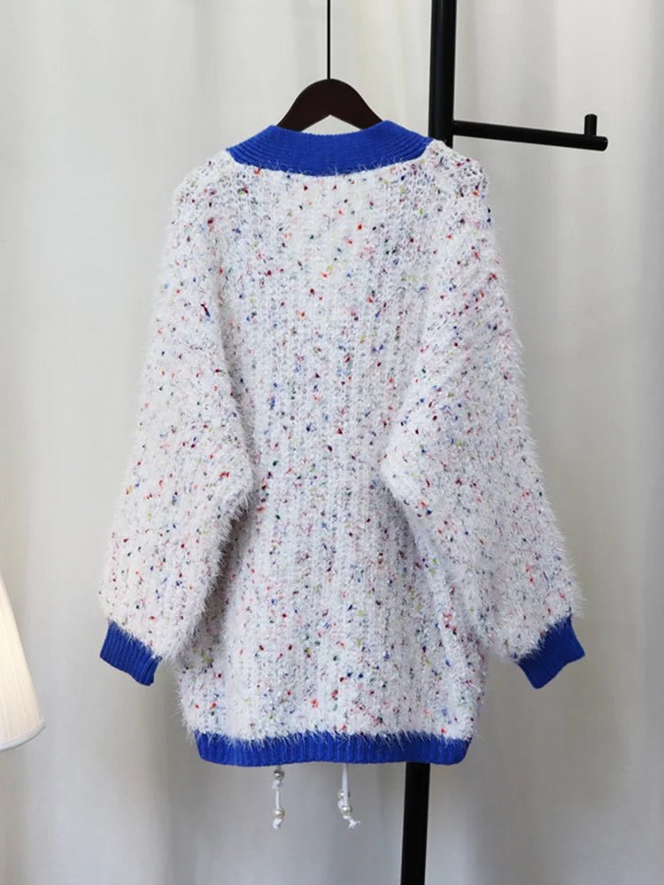 Candy Sprinkles Bead Tassels Knit Sweater