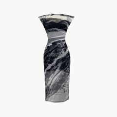 Cap Sleeve Mesh Dress - @styledbykemi