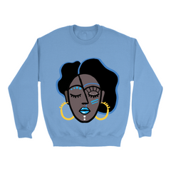 Mocha Afro Blue Sweatshirt