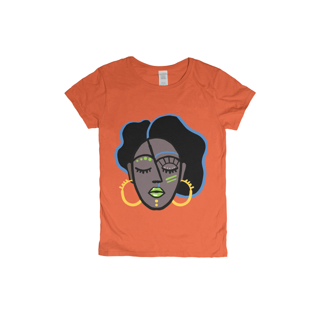 Mocha Afro Green T-Shirt