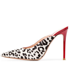 Cheetah Red Mules