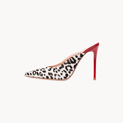 Cheetah Red Mules