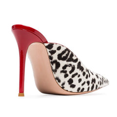 Cheetah Red Mules