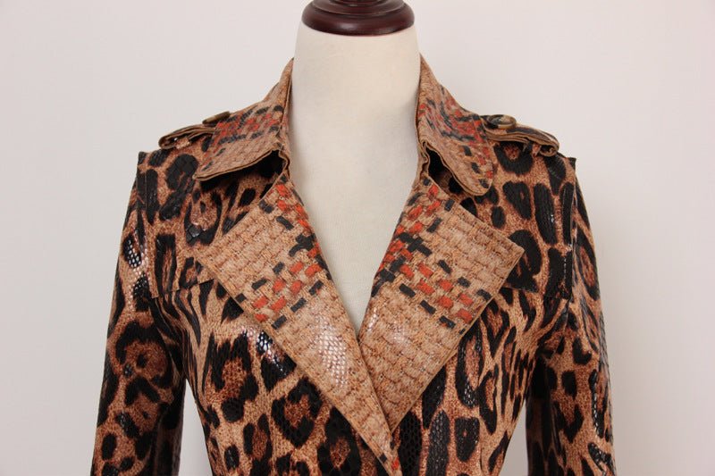 Cheetah Trench Coat