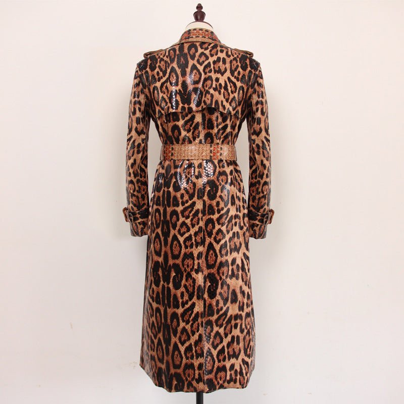 Cheetah Trench Coat