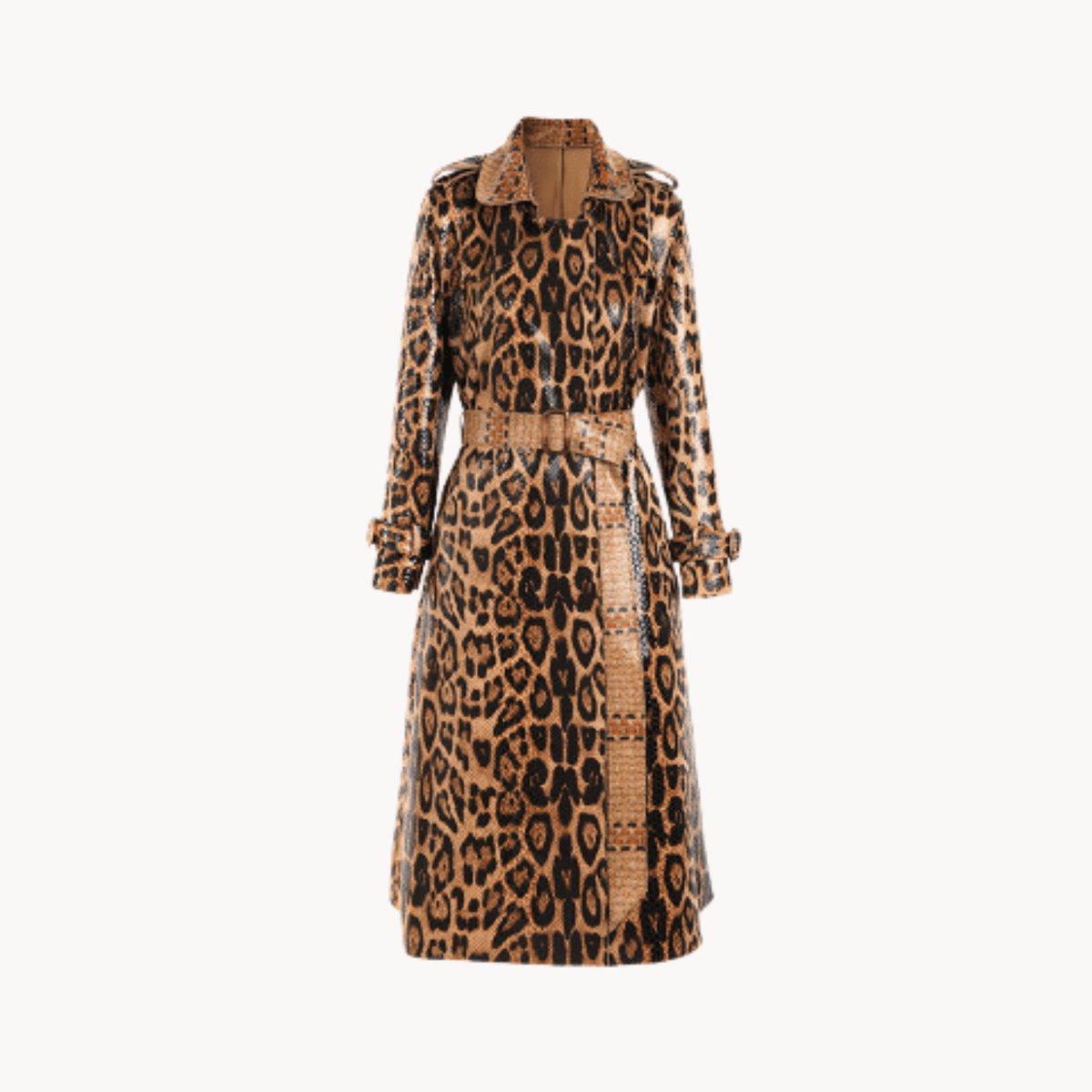 Cheetah Trench Coat