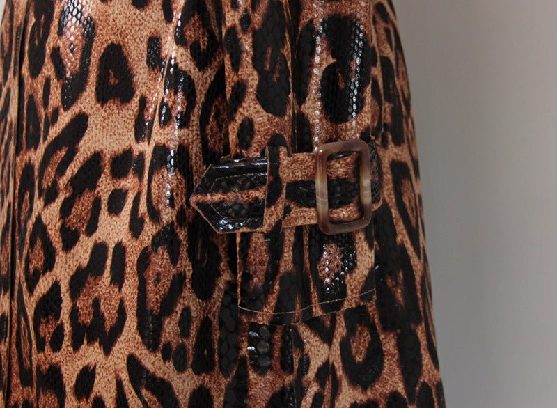 Cheetah Trench Coat