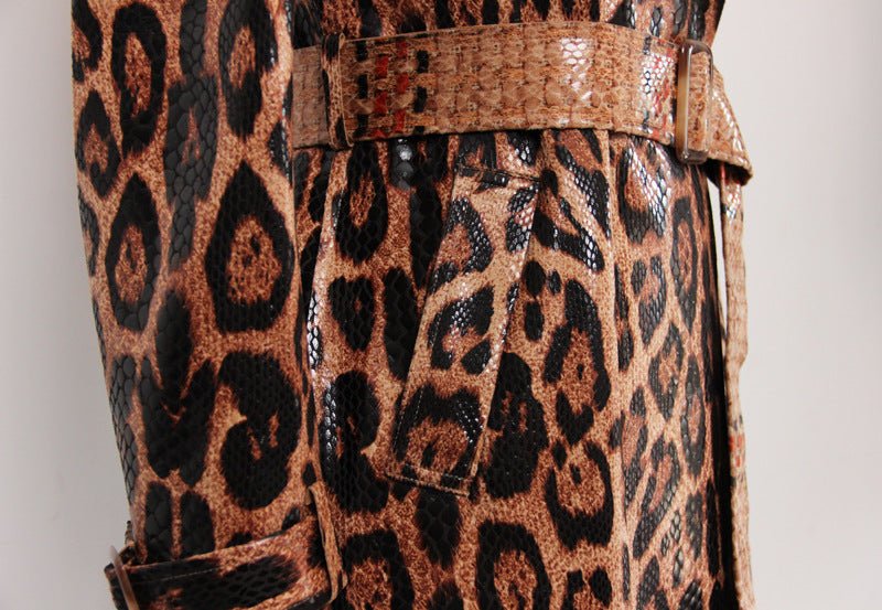 Cheetah Trench Coat