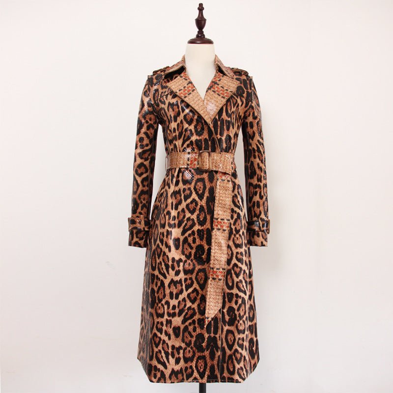 Cheetah Trench Coat