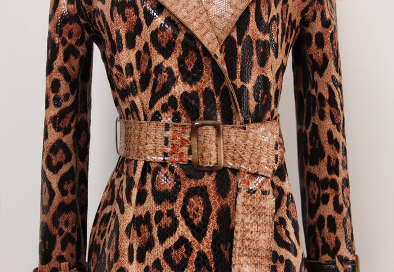 Cheetah Trench Coat