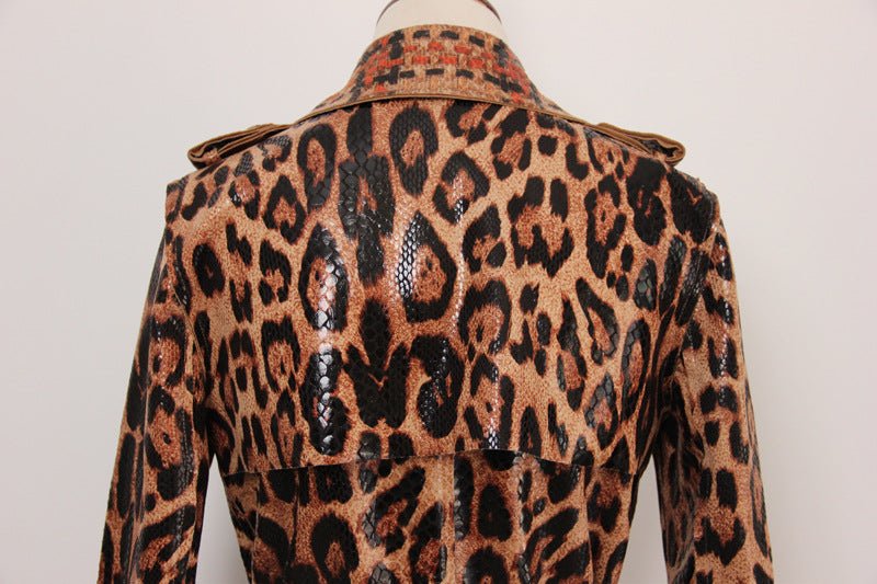 Cheetah Trench Coat