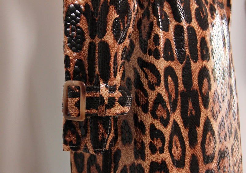 Cheetah Trench Coat