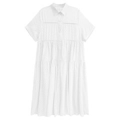 Chevron Lace Gauze Dress