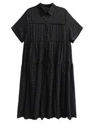 Chevron Lace Gauze Dress