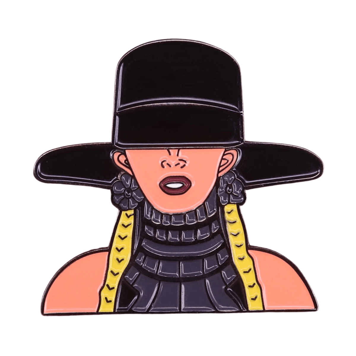 Chic Lady Enamel Brooch