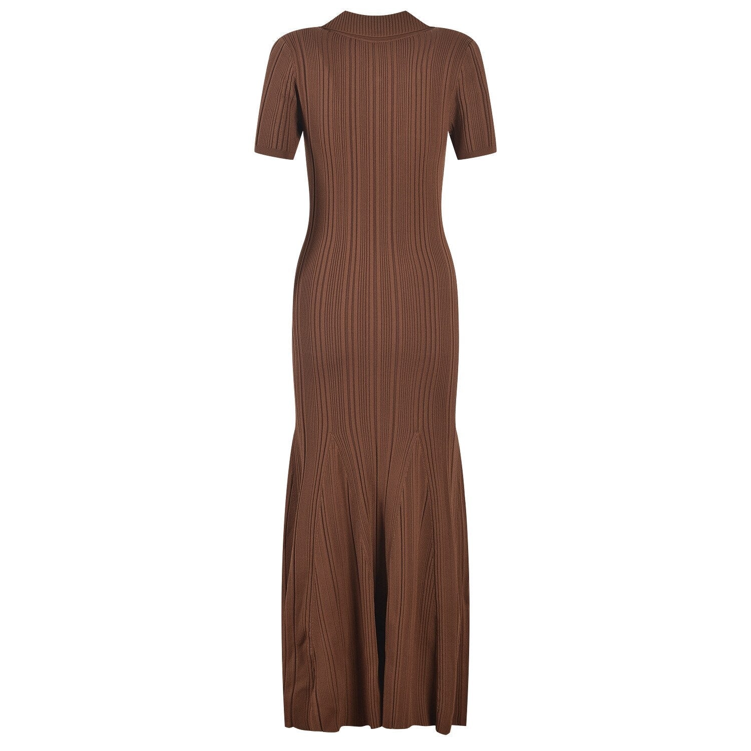 Chocolate Knitted Maxi Dress - @theartytictype