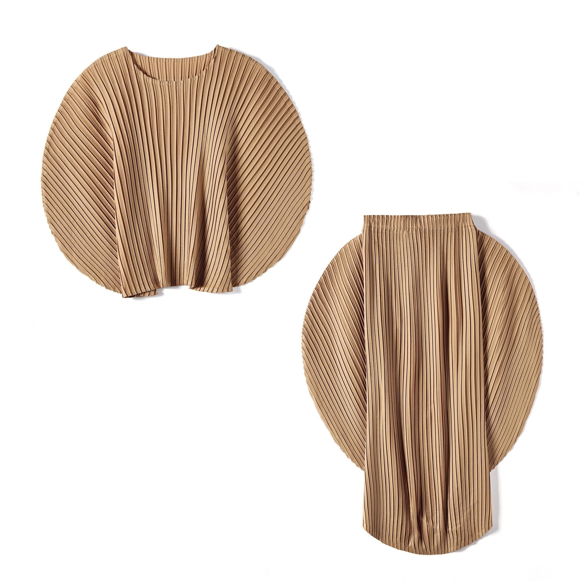 Circle Up Pleated Set