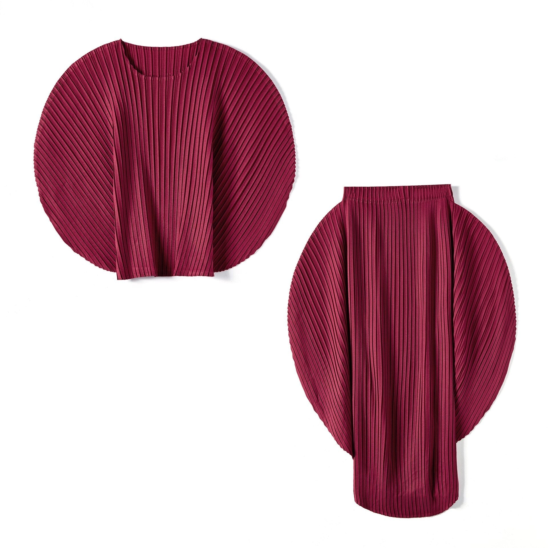 Circle Up Pleated Set