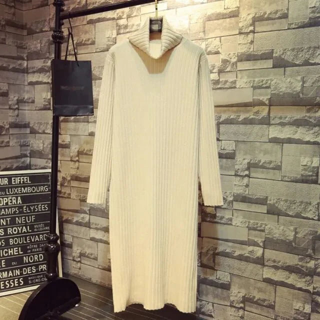 Classic Casual Turtleneck Dress