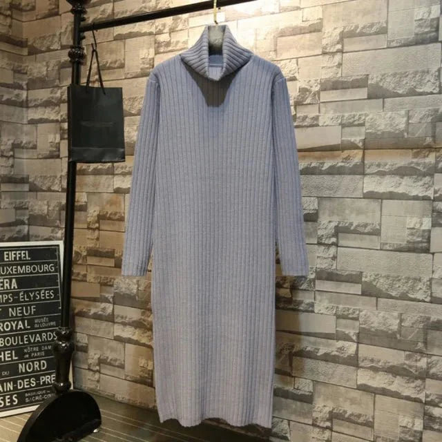 Classic Casual Turtleneck Dress