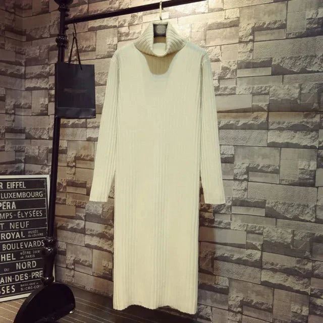 Classic Casual Turtleneck Dress