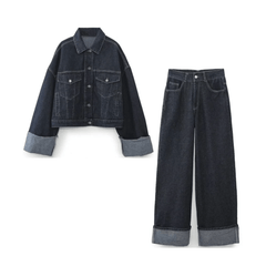 Classic Denim Jacket + Pants Set