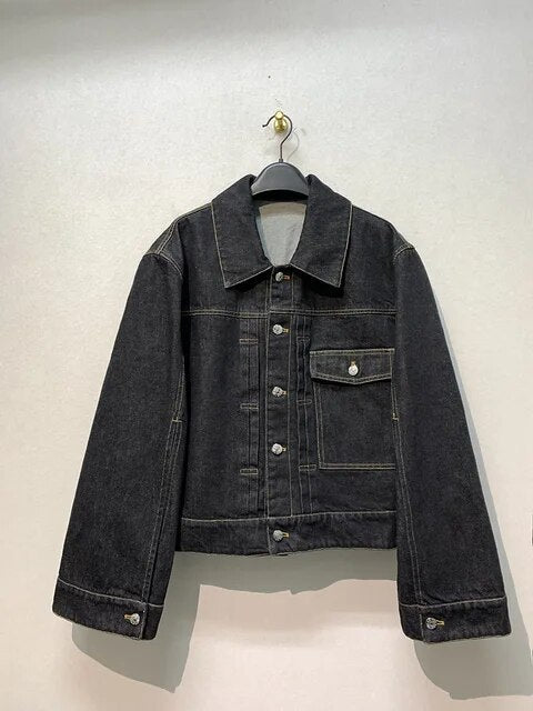 Classic Denim Short Loose Jacket