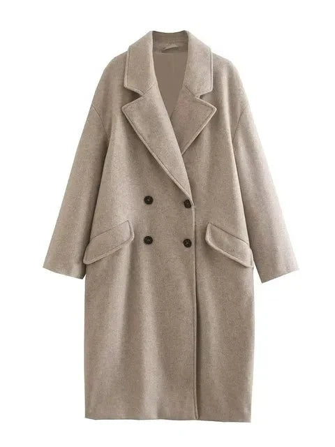 Classic Double Breasted Oversized Coat