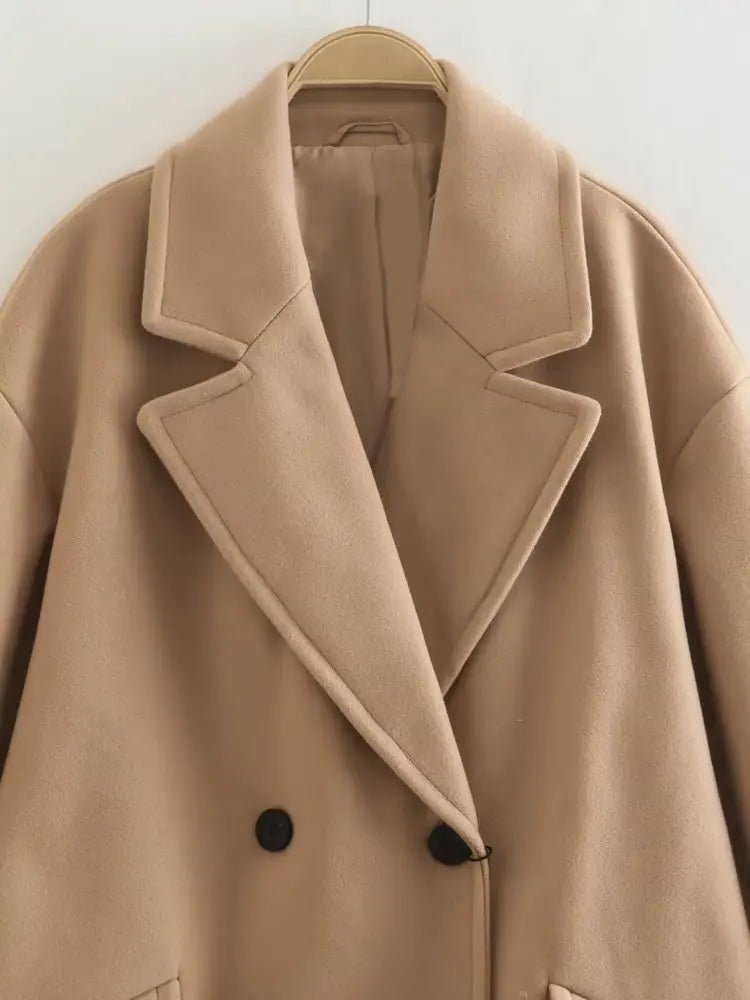 Classic Double Breasted Oversized Coat