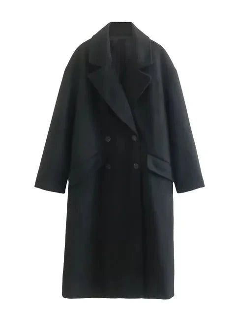 Classic Double Breasted Oversized Coat