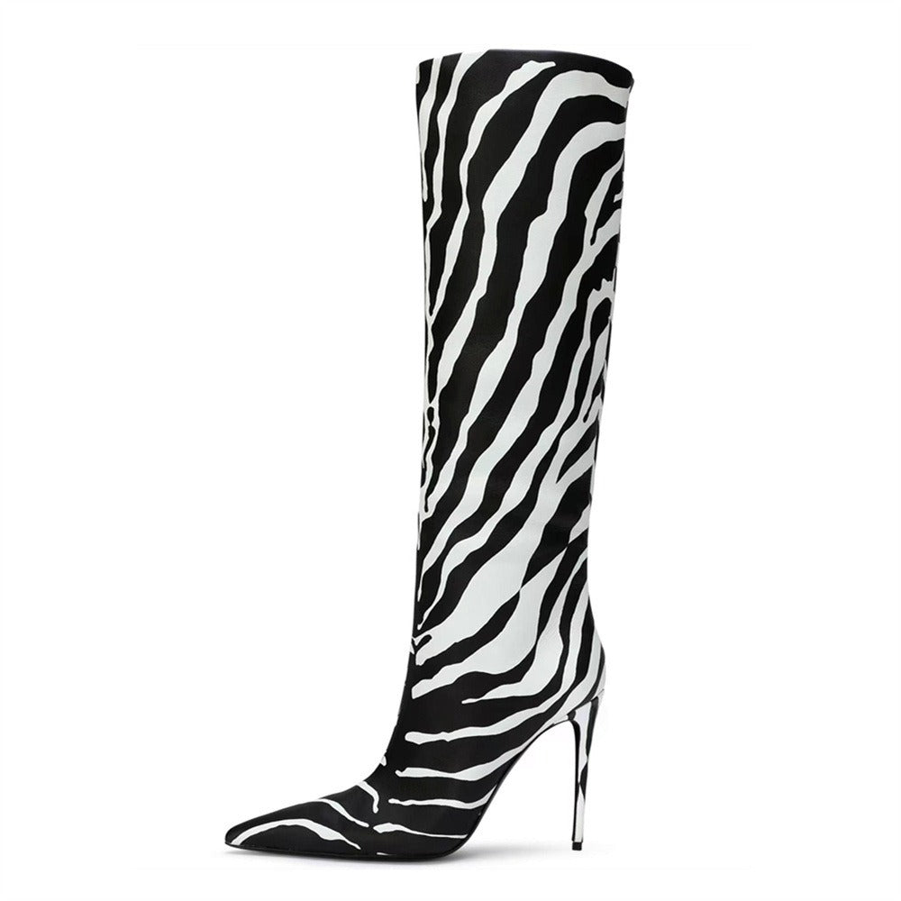 Classic Minimalist Style Stiletto Boots