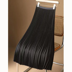 Classic Pleated Midi Skirt