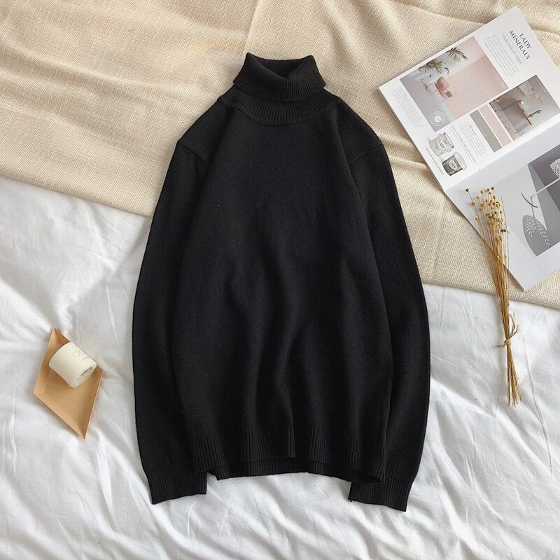 Classic Turtleneck Knit Sweater